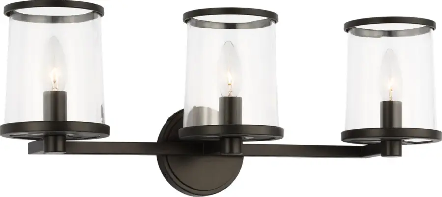 Reynolds Large Vanity Light in Aged Iron - Image 2