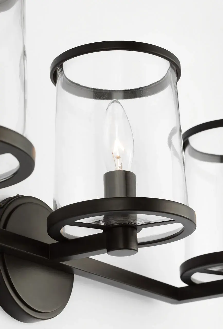 Reynolds Large Vanity Light in Aged Iron - Image 3