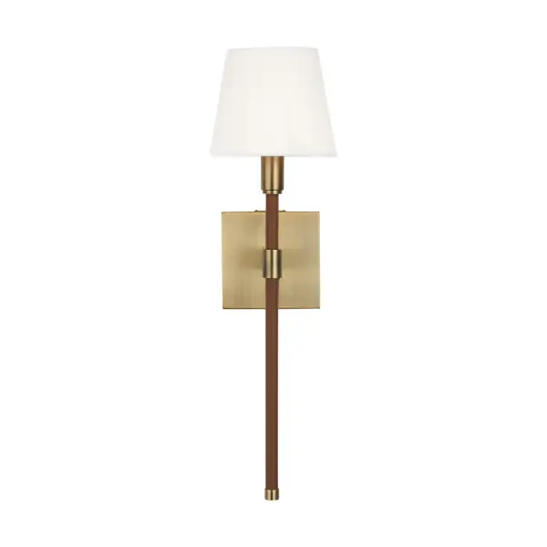 Katie One Light Wall Sconce in Time Worn Brass