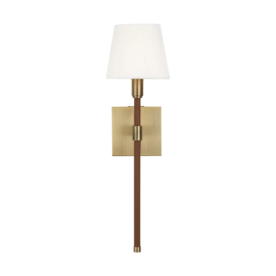 Katie One Light Wall Sconce in Time Worn Brass