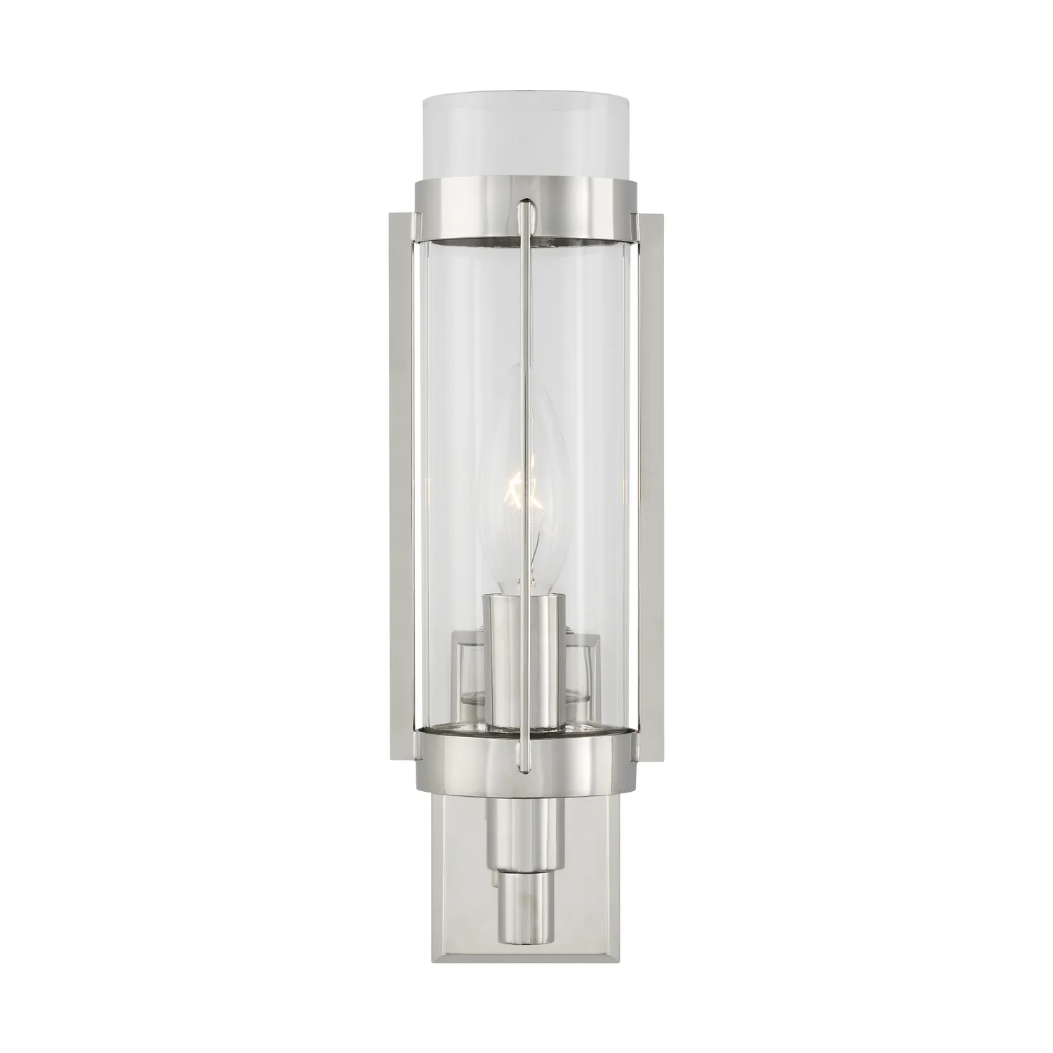 Flynn One Light Wall Sconce in Polished Nickel