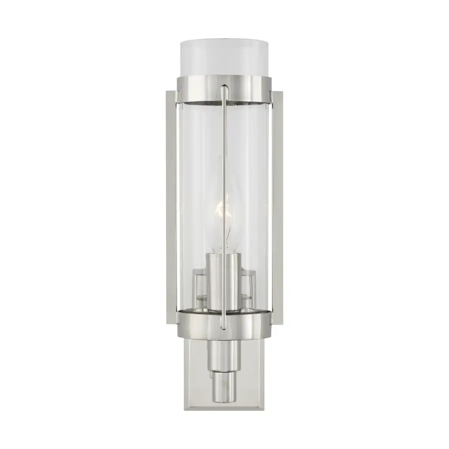 Flynn One Light Wall Sconce in Polished Nickel