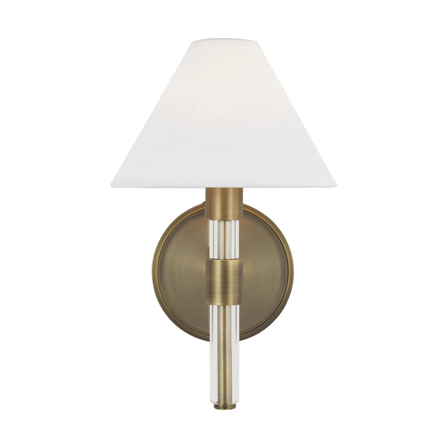 Robert One Light Wall Sconce in Time Worn Brass