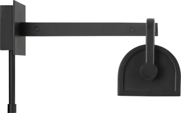 The Leonard 19" Picture Light combines minimalist industrial design with functional artwork lighting. Its Aged Iron finish and clean lines make it versatile for modern, industrial, or contemporary spaces. - alternate view