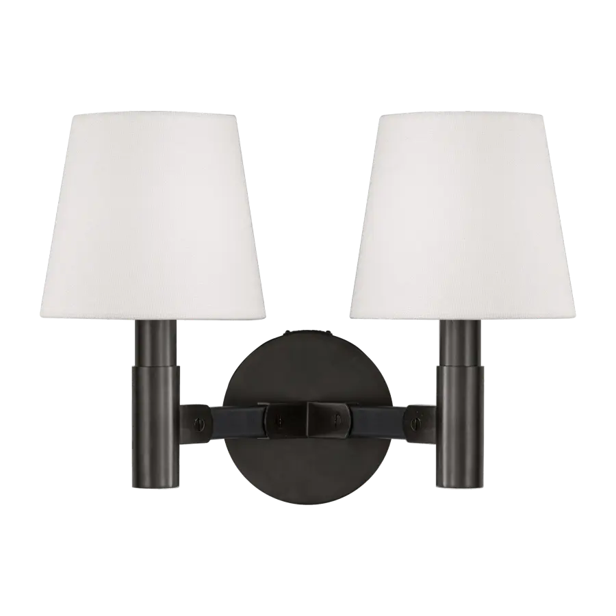 Grayson Medium Sconce in Aged Iron - Image 1