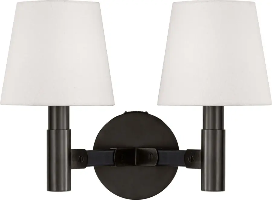 Grayson Medium Sconce in Aged Iron - Image 2