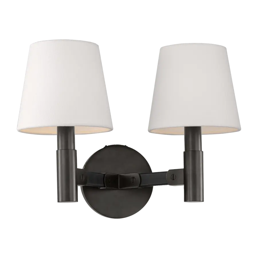 Grayson Medium Sconce in Aged Iron - Image 3