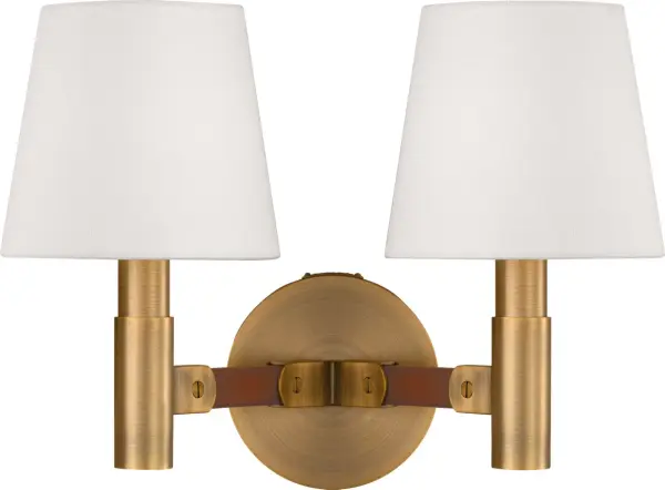 Grayson Medium Sconce in Time Worn Brass - Image 2
