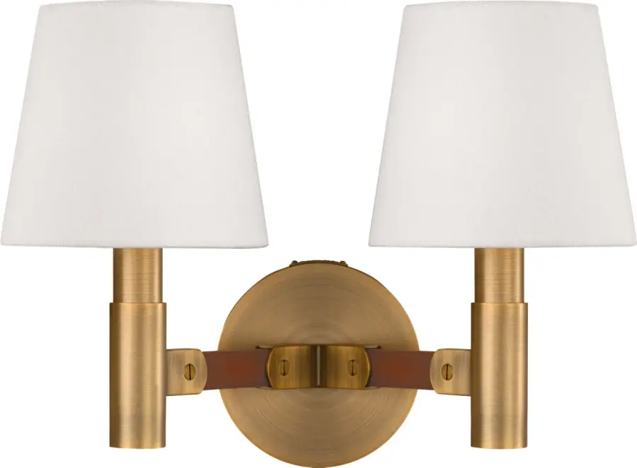 Grayson Medium Sconce in Time Worn Brass - Image 2