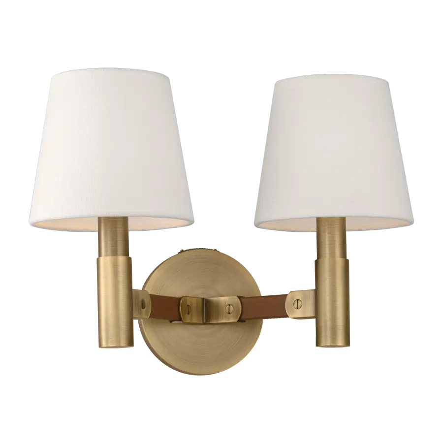 Grayson Medium Sconce in Time Worn Brass - Image 3