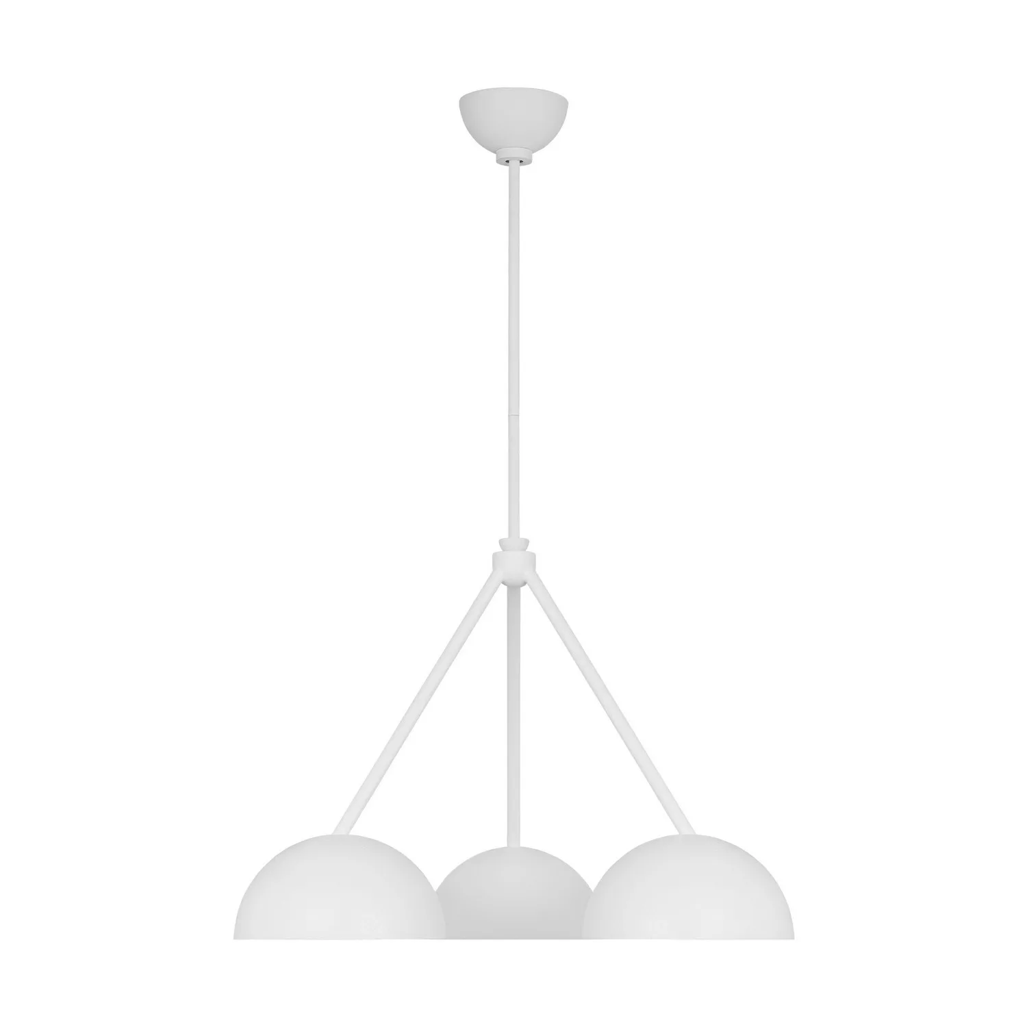 Beaunay Three Light Chandelier in Cast Plaster