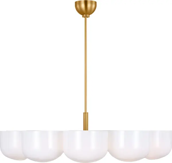 Cheverny Large Chandelier in Burnished Brass - Image 3