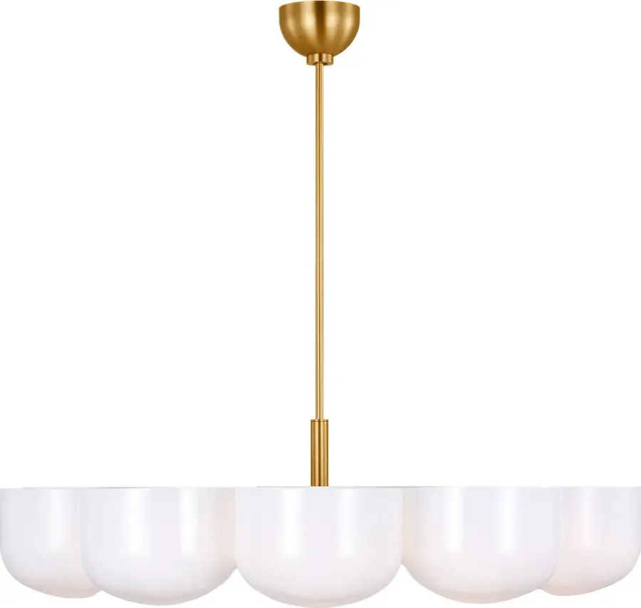 Cheverny Large Chandelier in Burnished Brass - Image 3