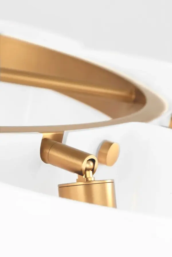 Cheverny Large Chandelier in Burnished Brass - Image 5