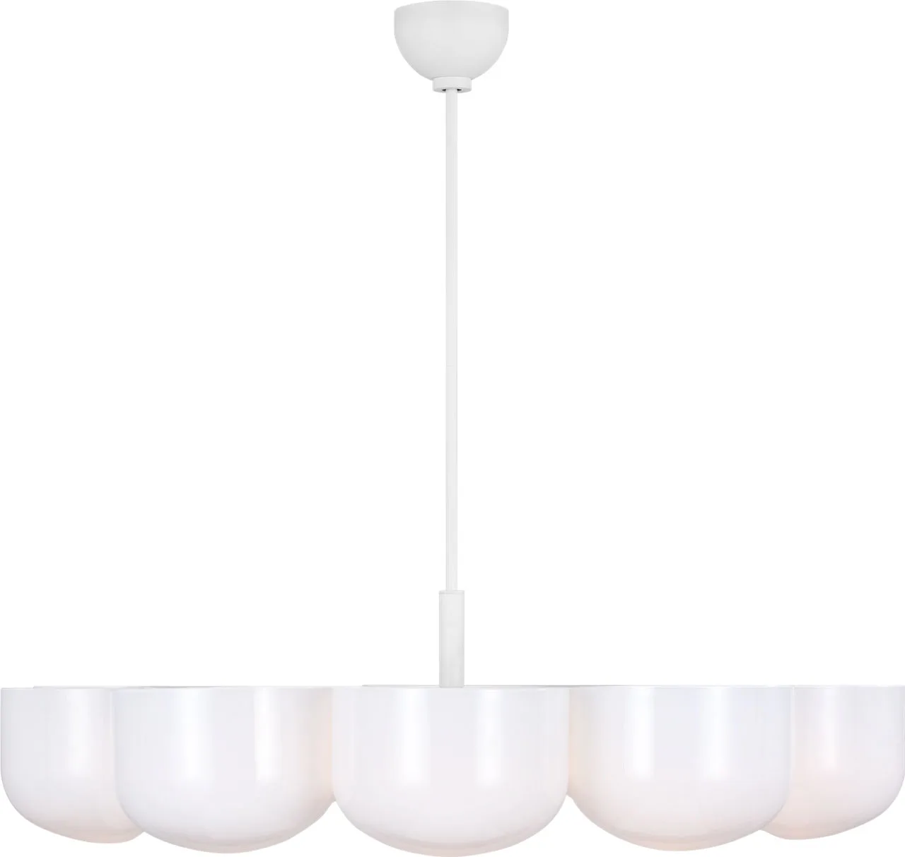 Cheverny Large Chandelier in Matte White