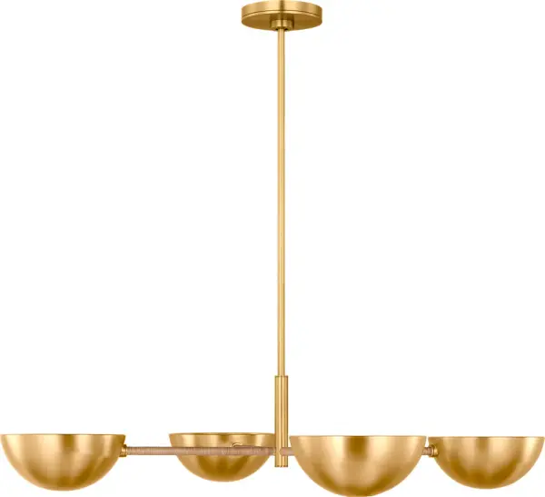 Balleroy Large Chandelier in Burnished Brass - Image 1