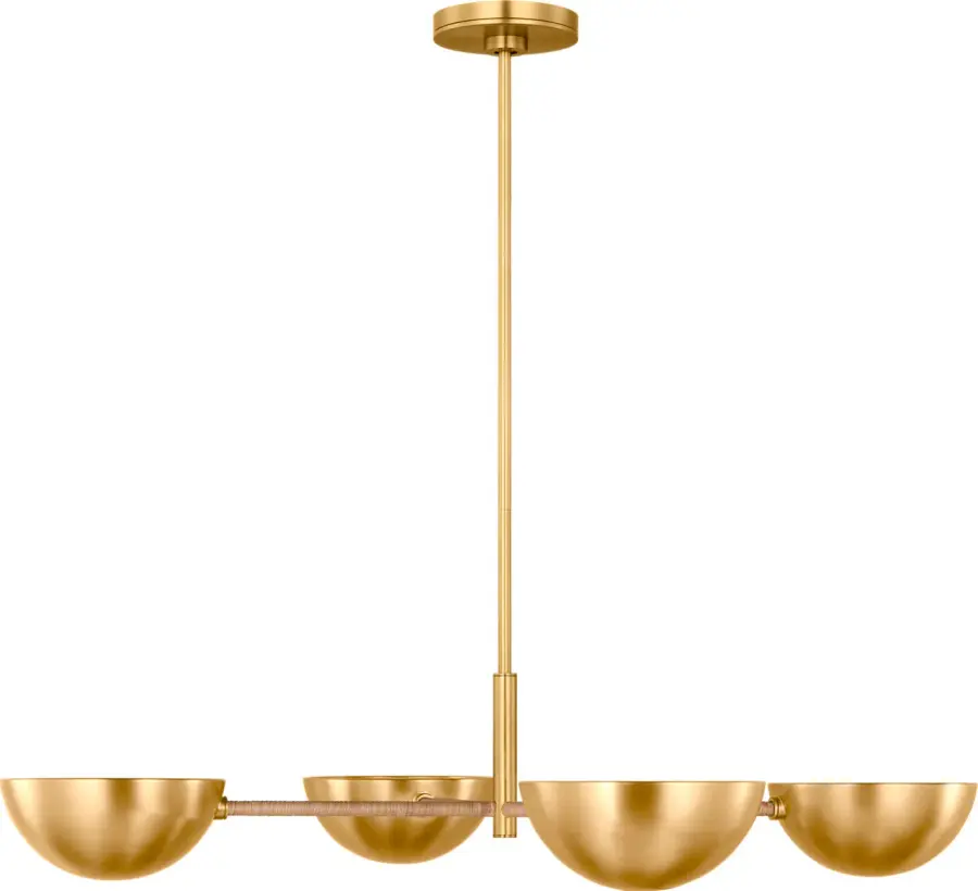 Balleroy Large Chandelier in Burnished Brass - Image 1