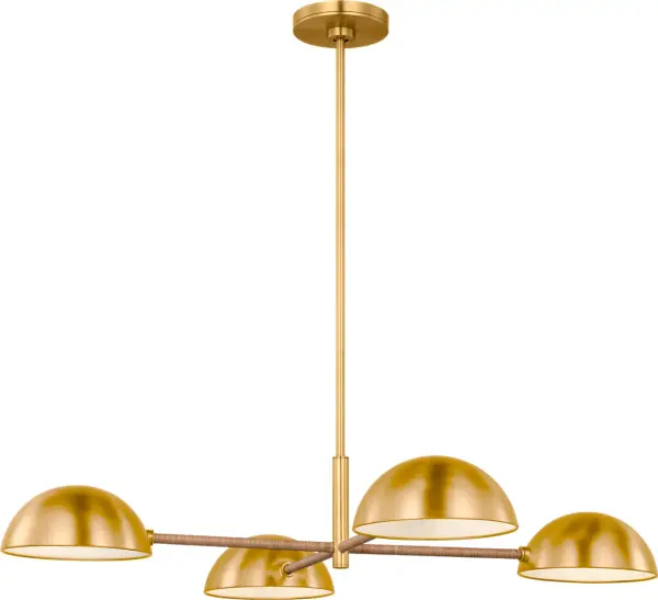 Balleroy Large Chandelier in Burnished Brass - Image 2