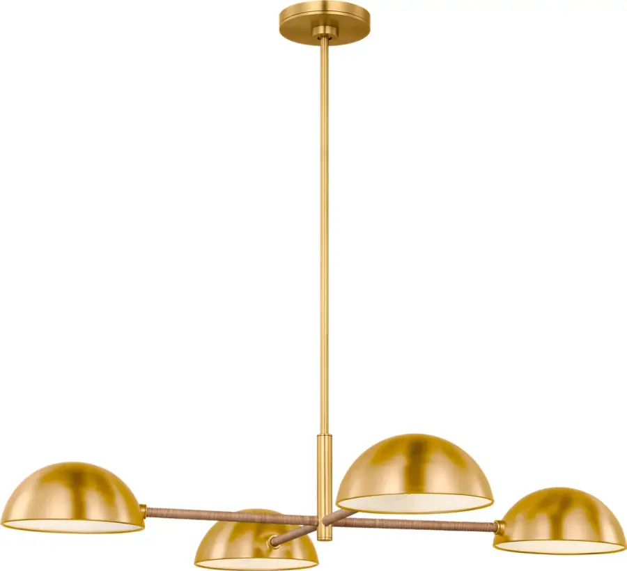 Balleroy Large Chandelier in Burnished Brass - Image 2