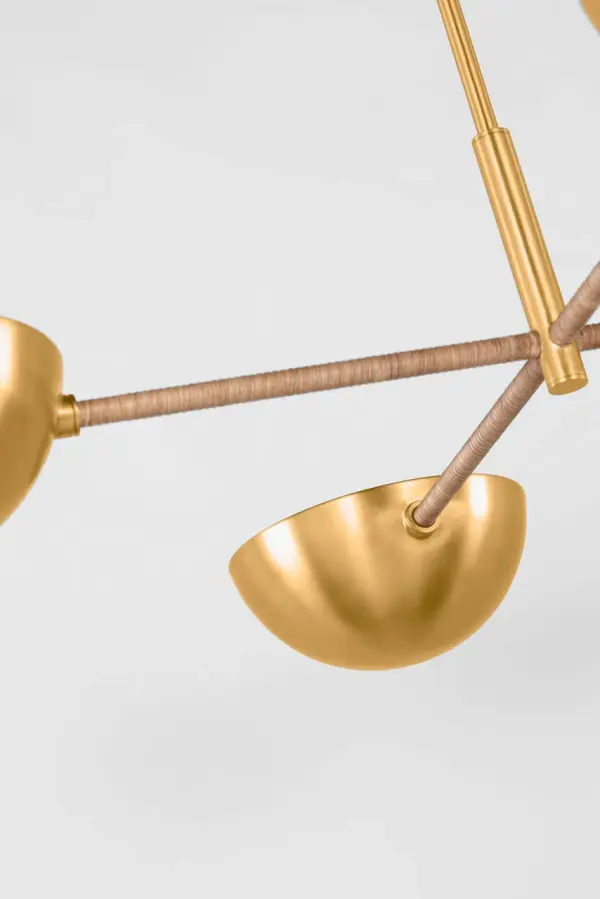 Balleroy Large Chandelier in Burnished Brass - Image 6