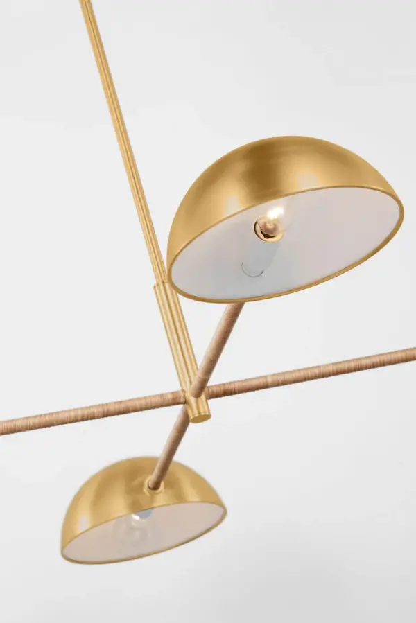Balleroy Large Chandelier in Burnished Brass - Image 7
