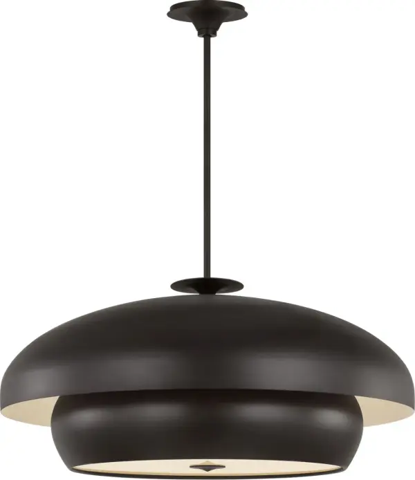 Solene 36" Pendant in Aged Iron - Image 3
