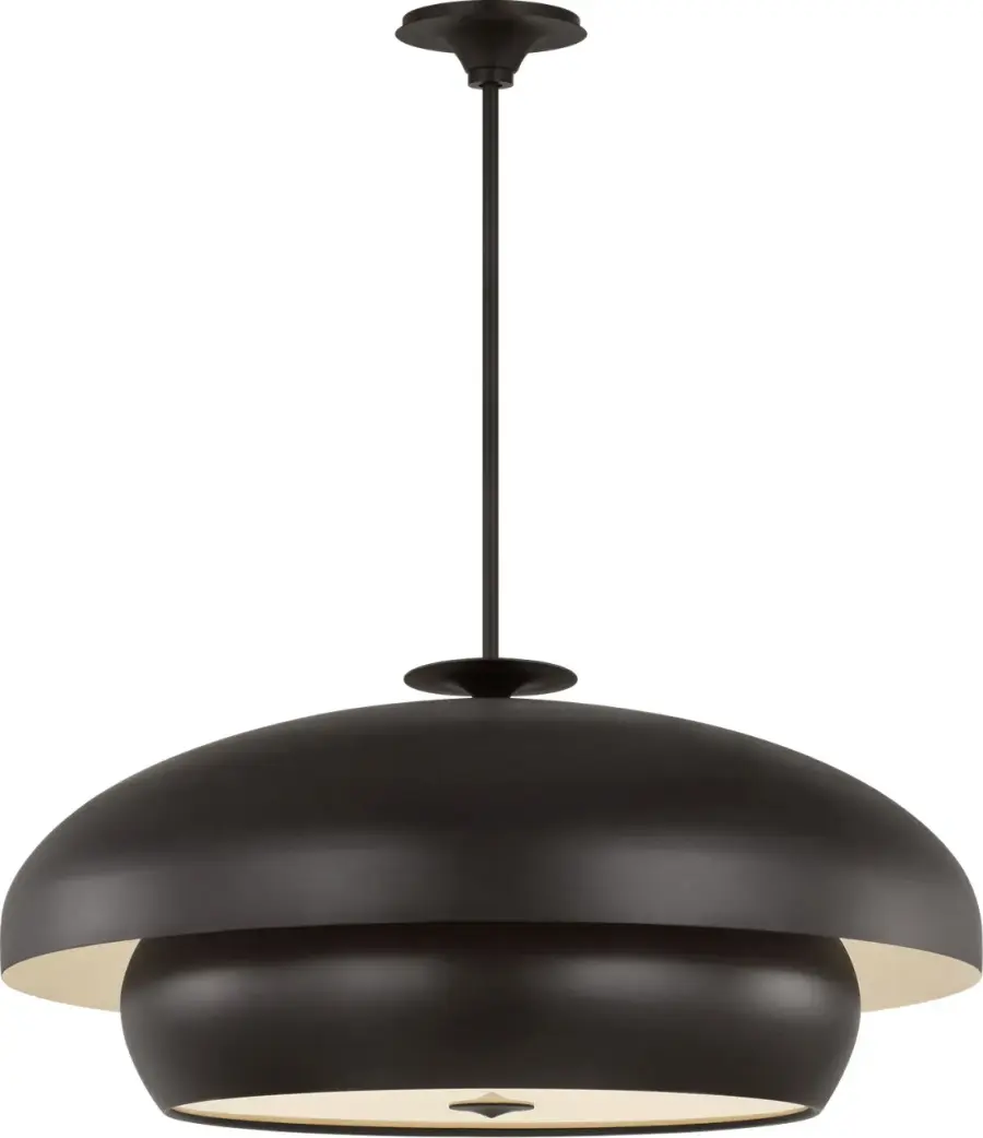 Solene 36" Pendant in Aged Iron - Image 3
