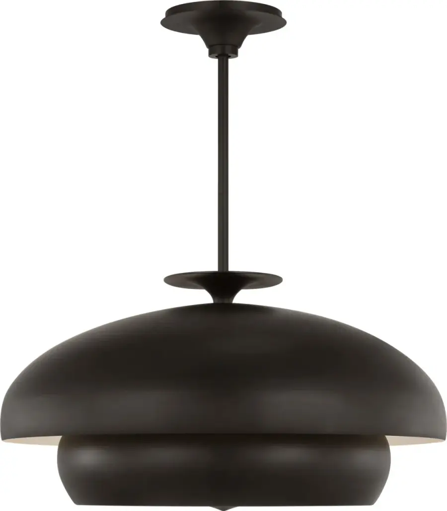 Solene 24" Pendant in Aged Iron - Image 1
