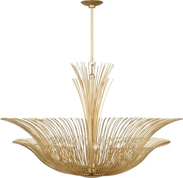 Dorelle 42" Chandelier in Gild - Image 1