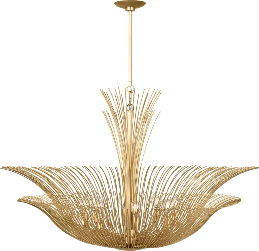 Dorelle 42" Chandelier in Gild - Image 1