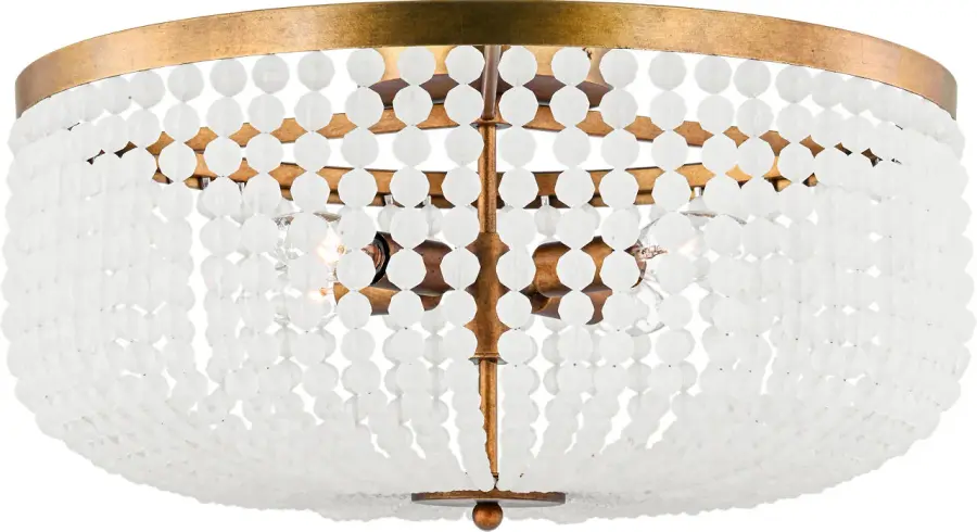Bellecour 18" Flush Mount in Vintage Gild - Image 1