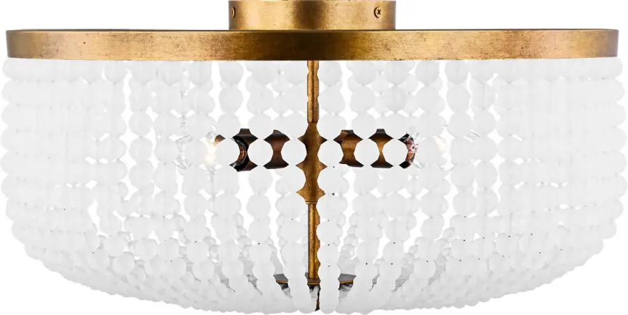 Bellecour 18" Flush Mount in Vintage Gild - Image 2