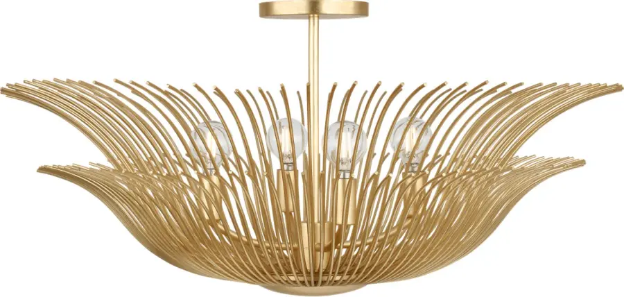 Dorelle 28" Flush Mount in Gild - Image 1