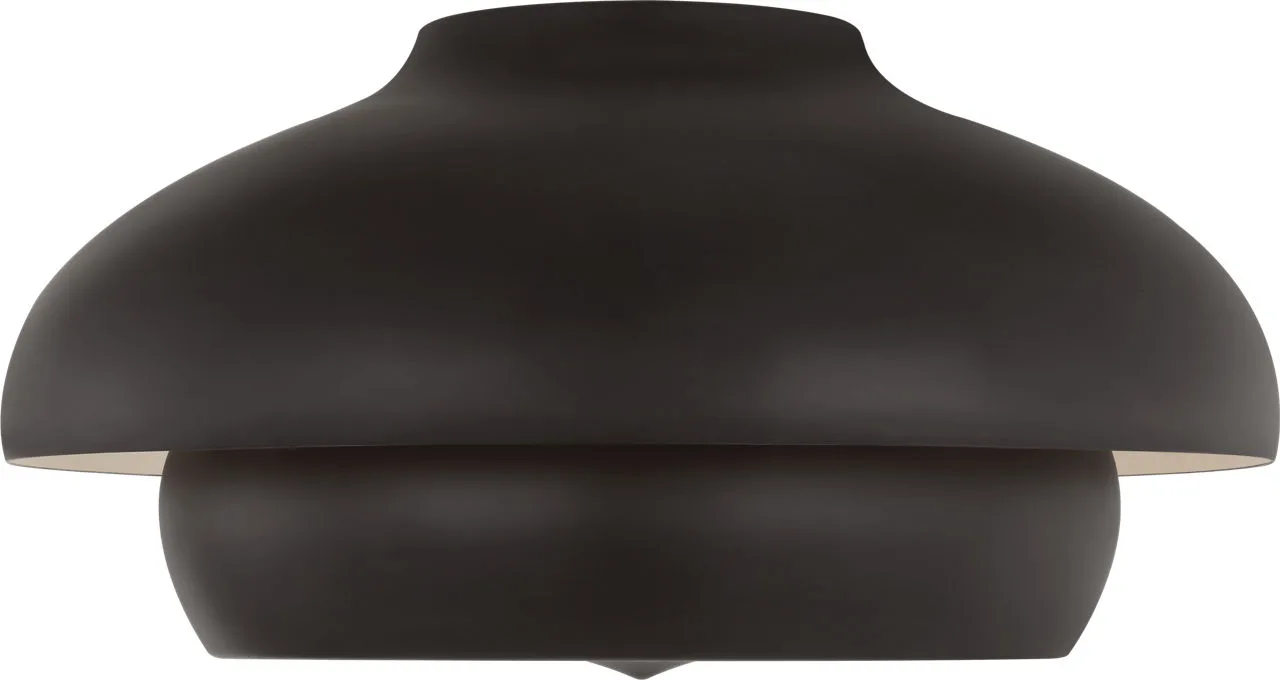 Solene 18" Flush Mount in Aged Iron