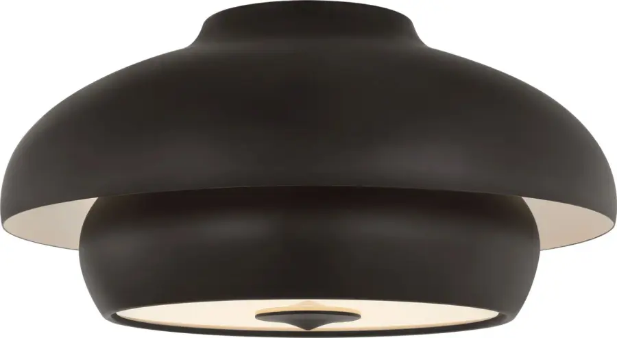 Solene 18" Flush Mount in Aged Iron - Image 2