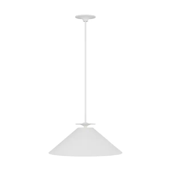 The Cornet pendant by Christiane Lemieux brings 1920s-40s European elegance to modern interiors. Its inverted cone shade in cast plaster creates a sophisticated, handcrafted aesthetic perfect for intimate spaces.