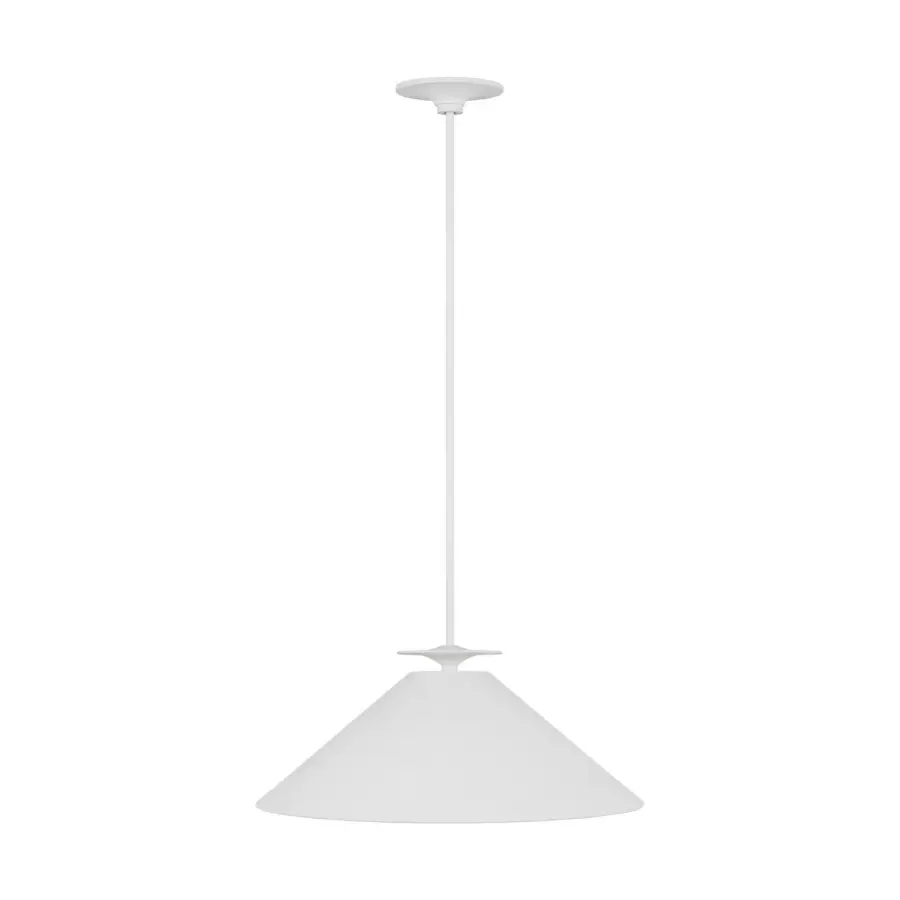 Cornet One Light Pendant in Cast Plaster