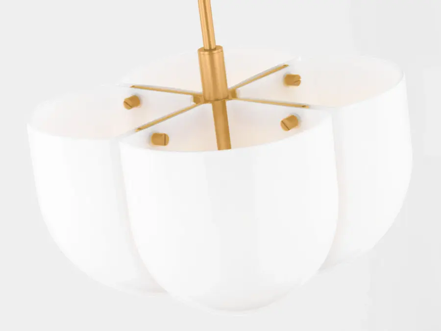 Cheverny Large Pendant in Burnished Brass - Image 4