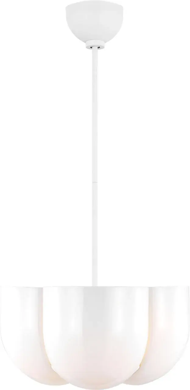 Cheverny Large Pendant in Matte White - Image 1
