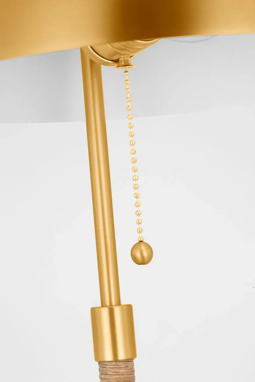 Balleroy Medium Floor Lamp in Burnished Brass - Image 7