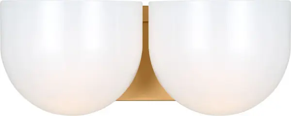 Cheverny Medium Vanity Light in Burnished Brass - Image 3