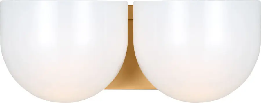 Cheverny Medium Vanity Light in Burnished Brass - Image 3