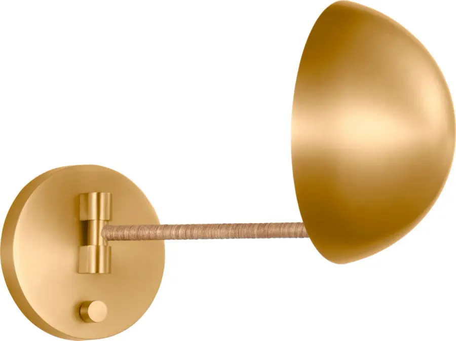 Balleroy Medium Sconce in Burnished Brass - Image 4