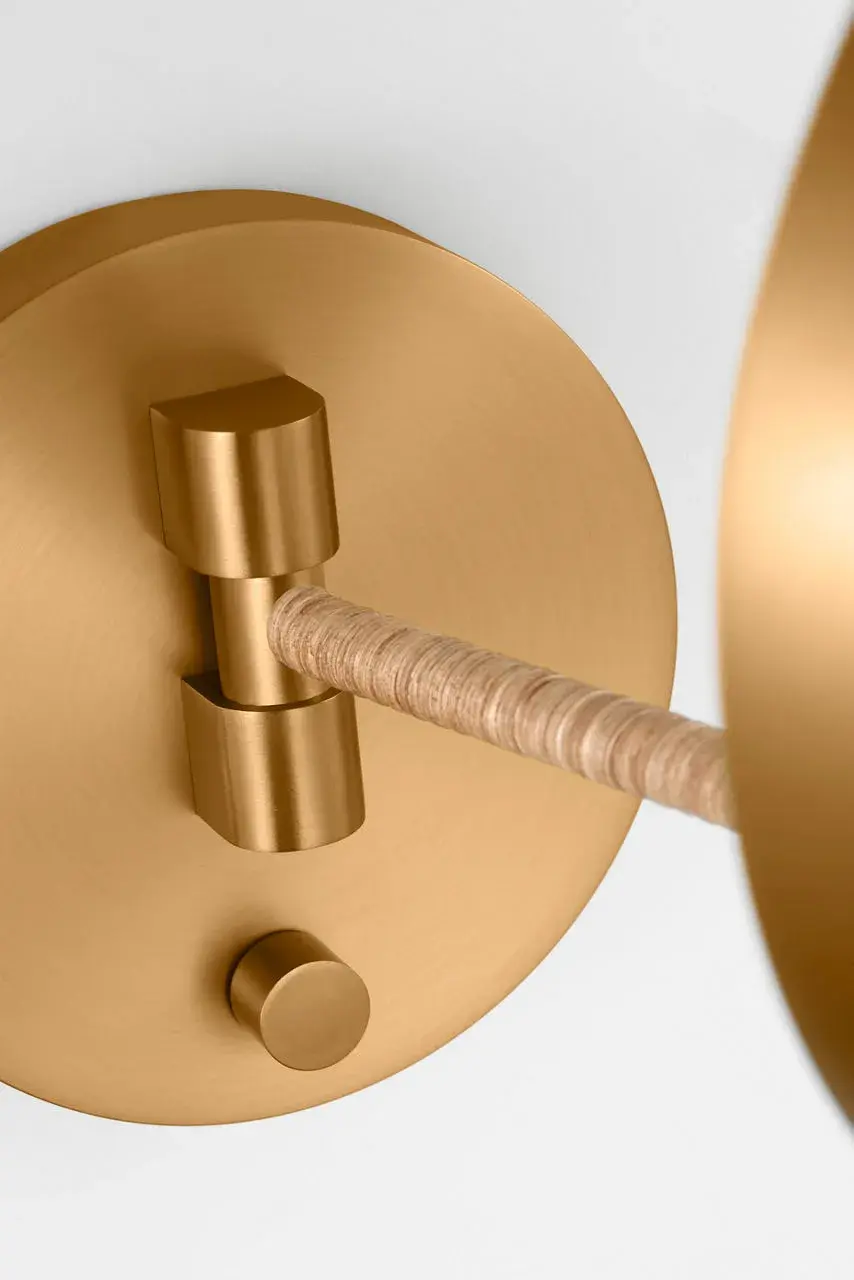 Balleroy Medium Sconce in Burnished Brass - Image 6