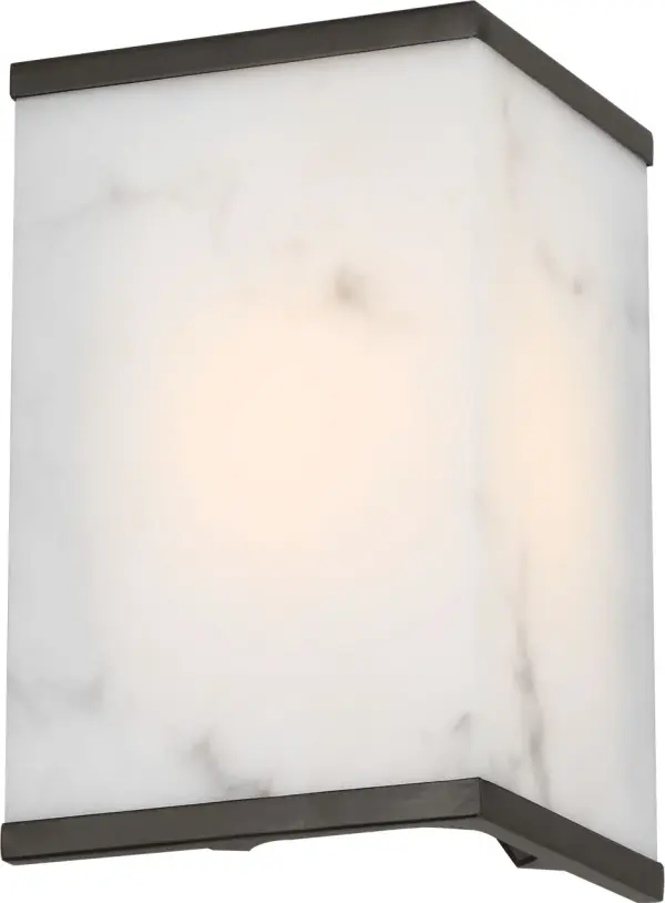 Cleor 8 Bath Sconce in Aged Iron - Image 7