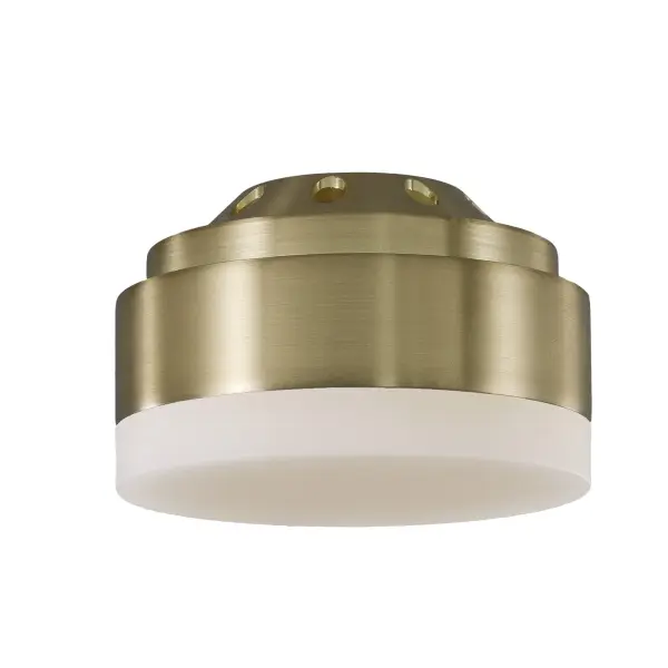 Aspen LED Fan Light Kit in Burnished Brass