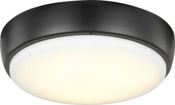 A versatile 7-inch LED light kit designed for ceiling fan integration with wet-rated durability. The matte black finish and frosted glass provide modern style with 740 lumens of warm 3000K light, ideal for covered outdoor spaces.