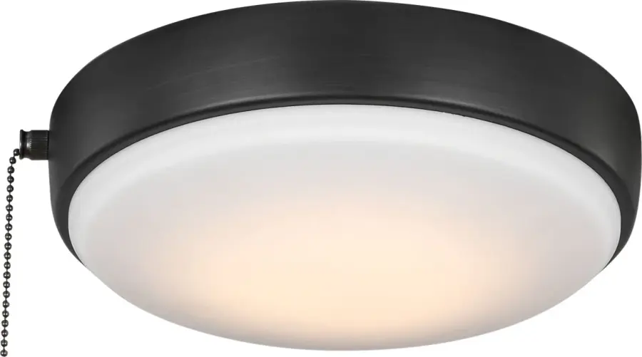 Universal 9" LED Ceiling Fan Light Kit in Aged Pewter