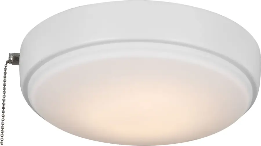 Universal 9" LED Ceiling Fan Light Kit in Matte White