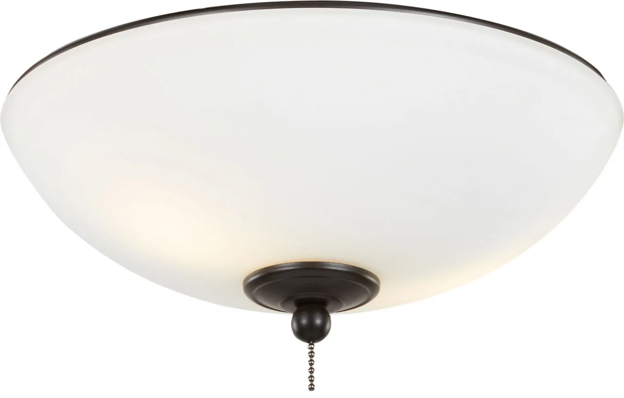 Universal 12" LED Ceiling Fan Light Kit in Oil Rubbed Bronze